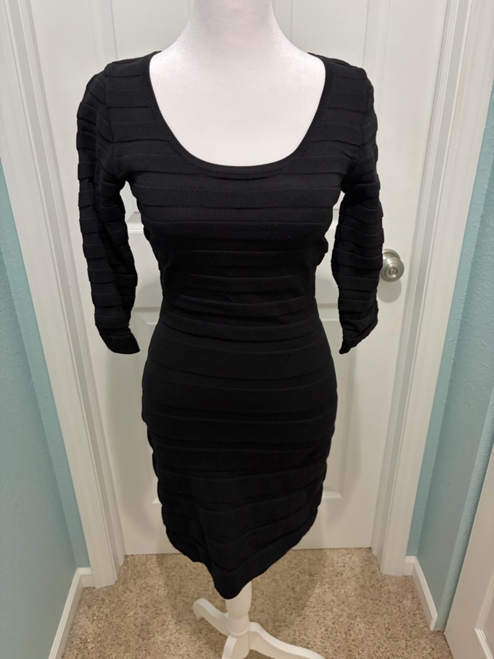 MNG by Mango Women’s Small Black Bandage Dress